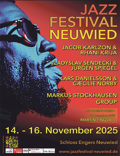 48. Jazzfestival Neuwied, 14.-16.11.2025, Schloss Engers Neuwied